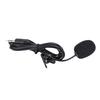 High Quality Mini 3.5Mm Hands-Free Mic Microphone Clip On Lavalier Lapel For Pc Laptop Black