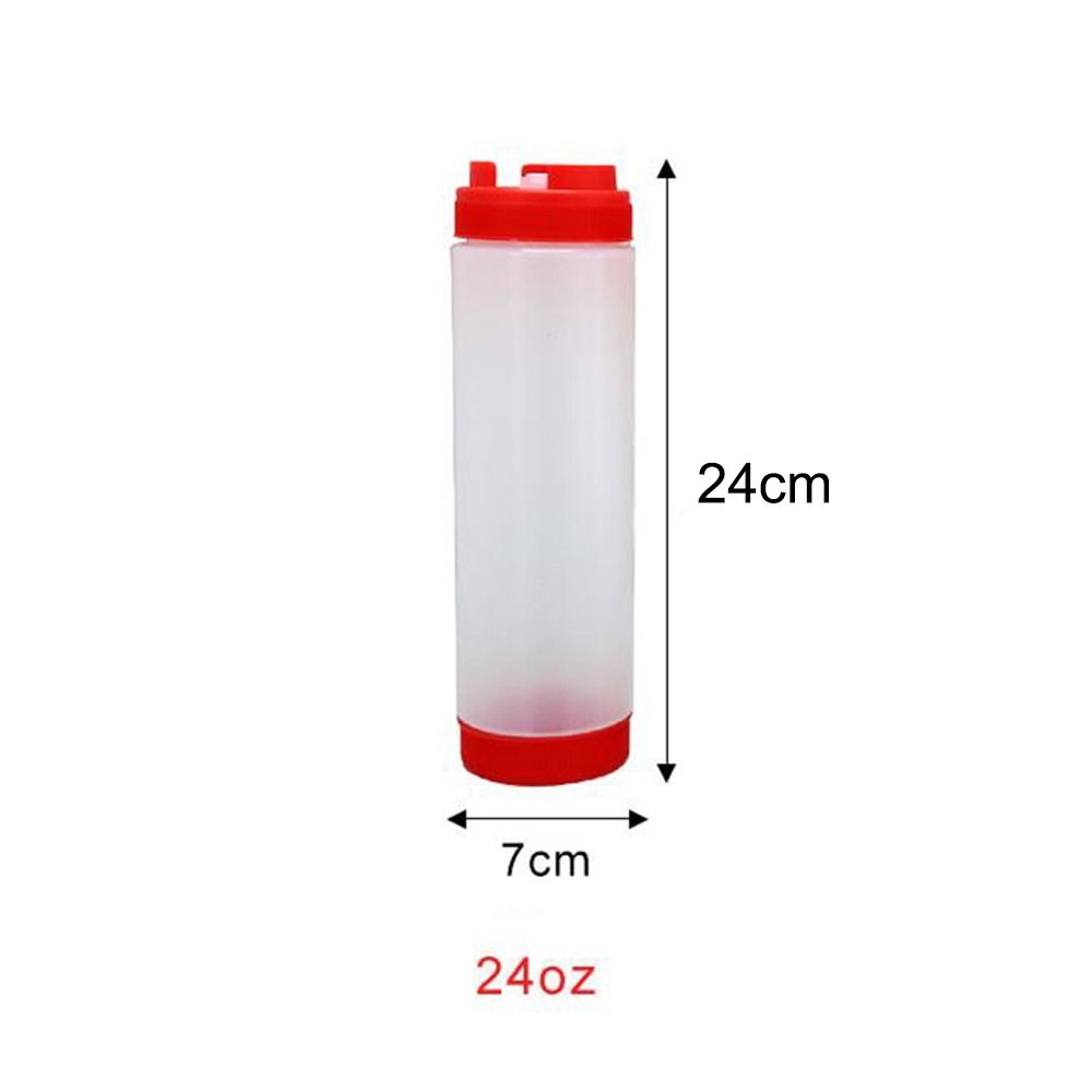Double Head Sauce Bottles Big Capacity Plastic Squeeze Bottles Portbale 16oz 20oz 24oz Tomato Catchup Dispenser Picnic Cooker