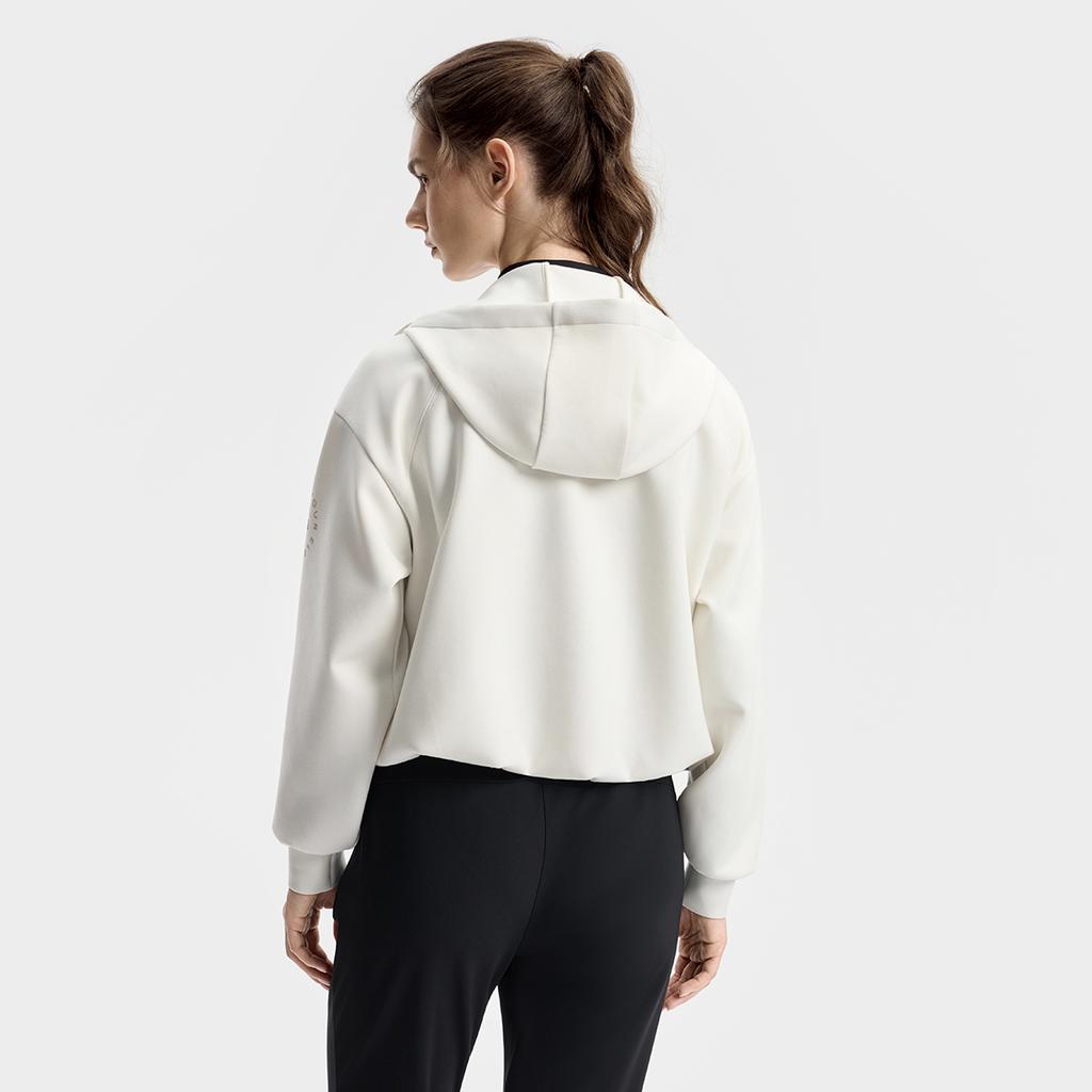 Fila Фитнес Повседневный Универсальный Низ на кулиске Мягкий Свободный Вязаный Кардиган Куртка с капюшоном Женские куртки A11W541505FGY