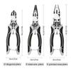 Multifunctional universal diagonal pliers, wire cutters, durable non-slip repair tools for professional electrician