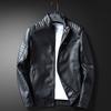 Кожаная куртка мужская тонкая весна и осень новый стиль тонкий корейский стиль модный плюс бархат красивая молодежная мотоциклетная кожаная куртка для мужчин