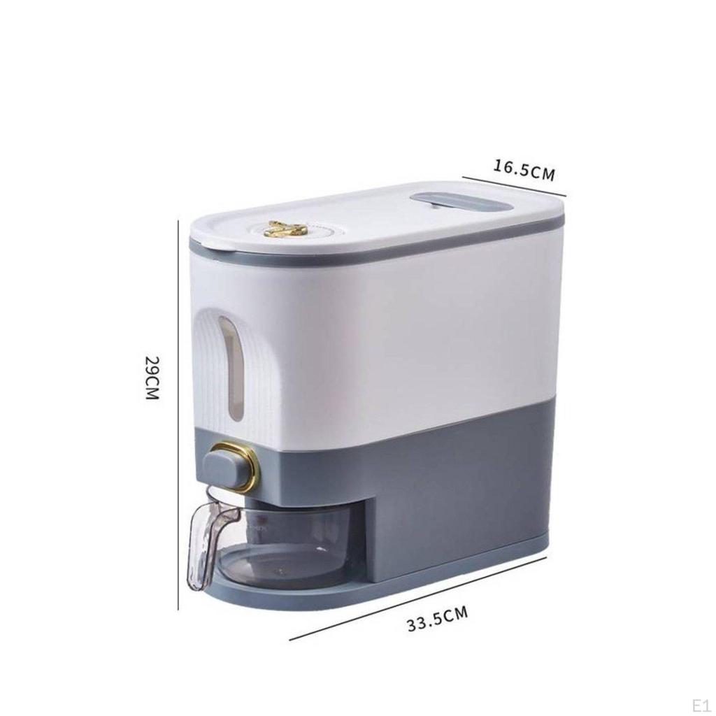 Rice Dispenser DampnessresistantProof Grain Storage Container Freshness Timer Sealed Pantry