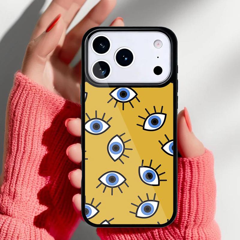 Чехол-коллаж 'Сглаз' для iPhone 17 16 15 14 13 Pro Max Задняя крышка для 12 11 Pro Coque