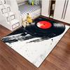 1Pc Turntable Print Rug - home decoration Carpet For Living Room Bedroom Flooring Computer Chair Area Rug