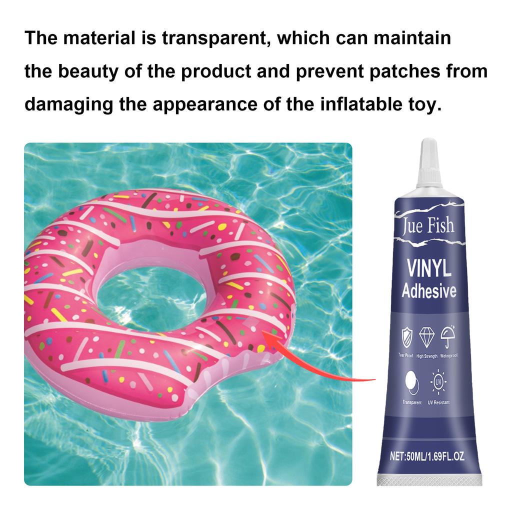 JUE FISH Комплект для ремонта заплаток для покрытия бассейна Комплект для ремонта прозрачных надувных матрасов Комплект для ремонта надувных заплат для надувных матрасов Bounce House