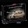 Военный MOC 1002 детали Модель основного боевого танка M1 Abrams Набор для сборки Строительные блоки Набор Фигурки солдат Кирпичи Игрушки Для детей Мальчик Подарок