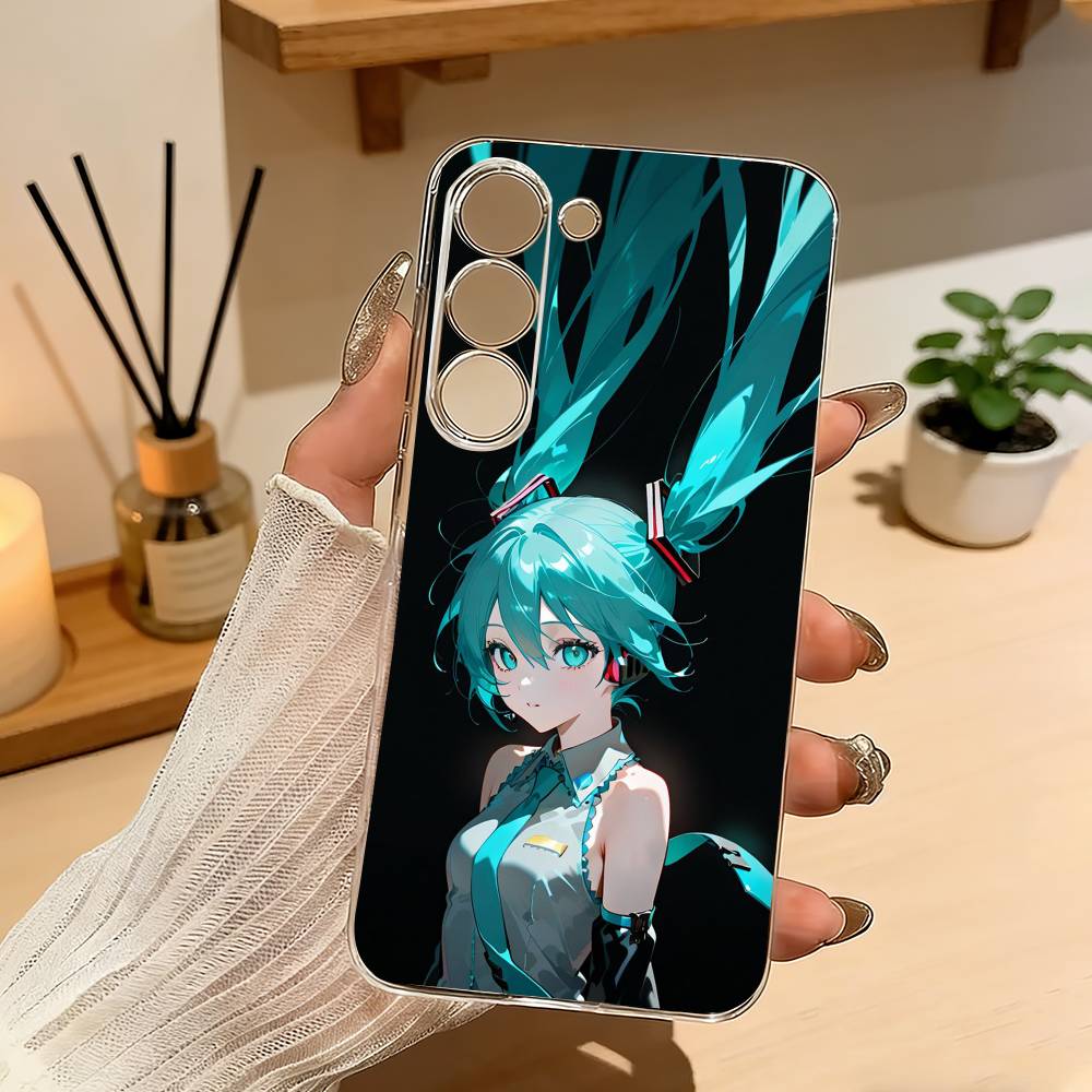 H-Hatsune Anime Miku Phone Case For Samsung Galaxy A71,A70,A52,A51,A40,A30 Transparent Cover