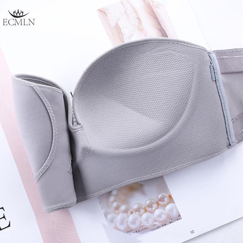 Front Closure Sexy Push Up Bra Women Invisible Bras Underwear Lingerie for Female Brassiere Strapless Seamless Bralette