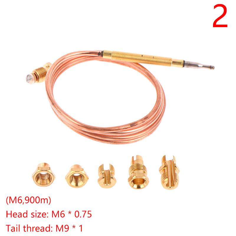 M6/M8 60/90/150Cm Thermocouple Replacement For Gas Furnaces Boilers Heaters