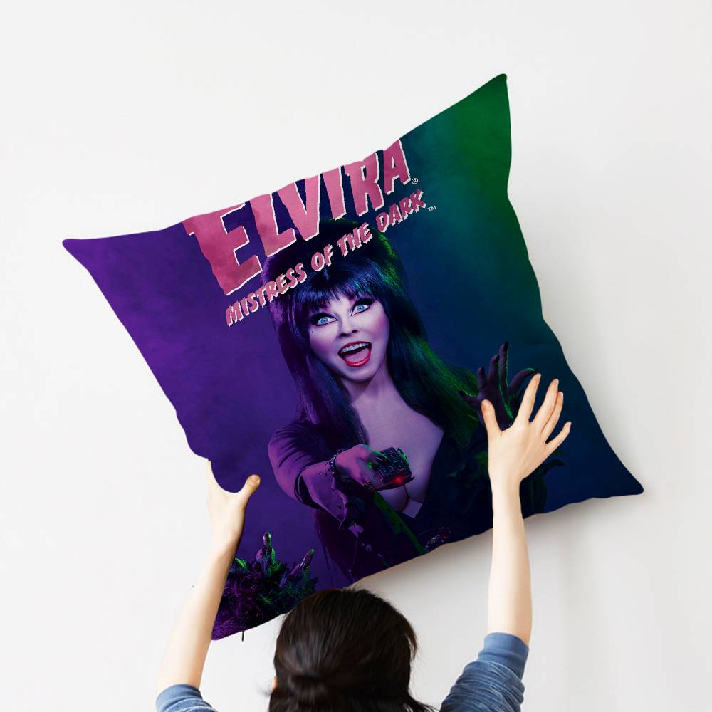 E-Elvira M-Mistress D-Dark Pillow Cushion Cover Pillowcase Living Room Sofa Home Decor