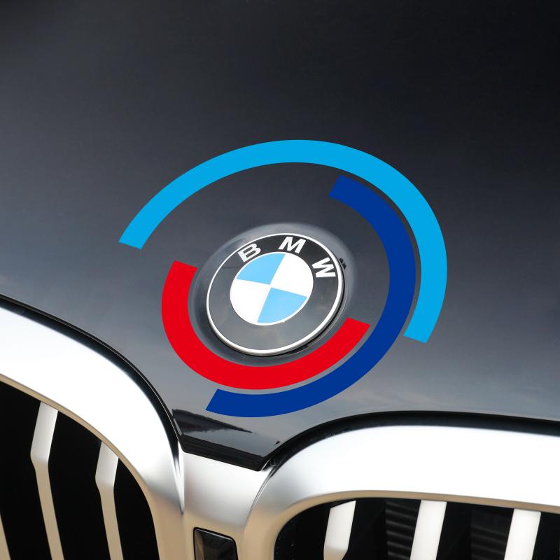 Car Hood Engine Cover Logo Sticker Bonnet Emblem Accessories For BMW E90 E60 E61 E93 E87 E36 E46 E39 E53 F30 F20 F10 F15 X1 X3 FF64