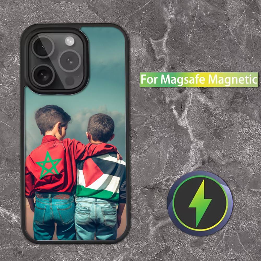 Morocco Flag PassportS Phone Case For iPhone 17,16,15,14,13,12,11,Pro,Max,Plus,Mini,SE4,E Magnetic For Magsafe Wireless