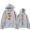 Mora Merch Зимняя толстовка с капюшоном Harajuku Cartoon с длинным рукавом из флиса Удобная одежда в стиле панк-толстовка
