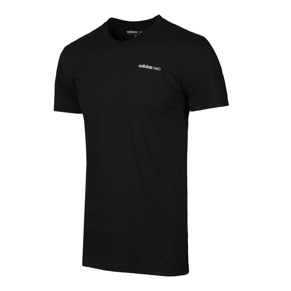 adidas Мужская футболка Neo M Fav Tee 3 Простая хлопковая с круглым вырезом и коротким рукавом Топы Черный DT8308