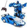 SHOP-STORY - Remote Control Car That Transforms Into a Robot - Blue