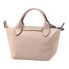 Longchamp Logo Snap Closure Leather And Suede Shoulder Crossbody Handbag Mini Women Handbag Nude 1500987542