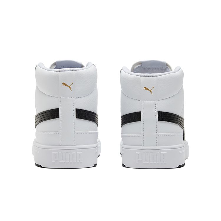 Puma Serve Pro Lite Mid White Black Unisex Sneakers Team-Gold 382095-01