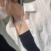 Ожерелье-чокер с подвеской в виде сердца, полый блестящий чокер, модные украшения, цепочка на шею и ключицы для женщин