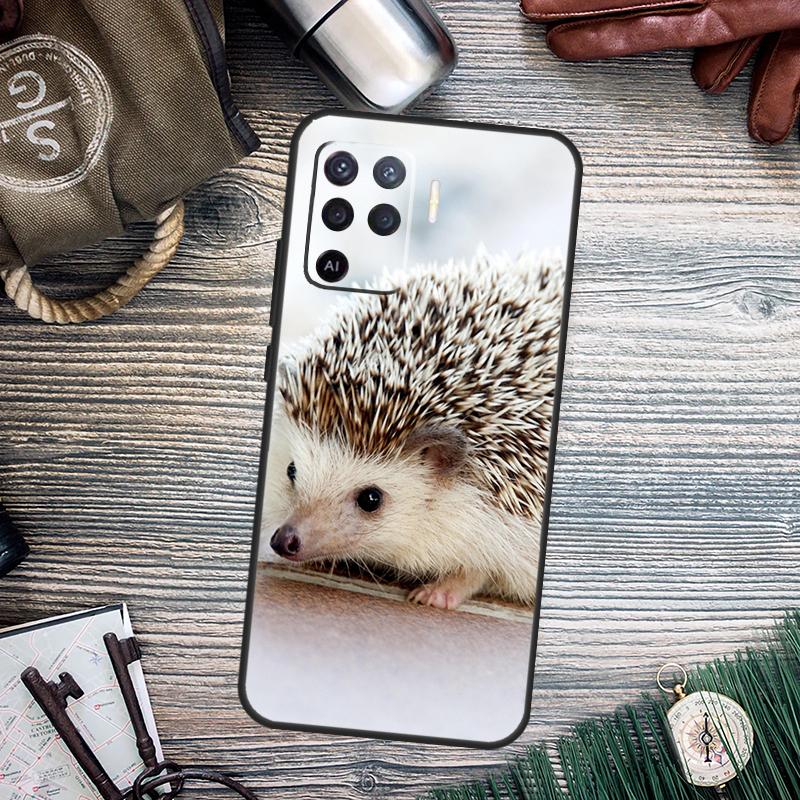 Милый Ежик Для OPPO A15 A16 A17 A76 A96 A77 A52 A72 A5 A9 A79 A58 A78 A98 A94 A74 A57S A54S Чехол