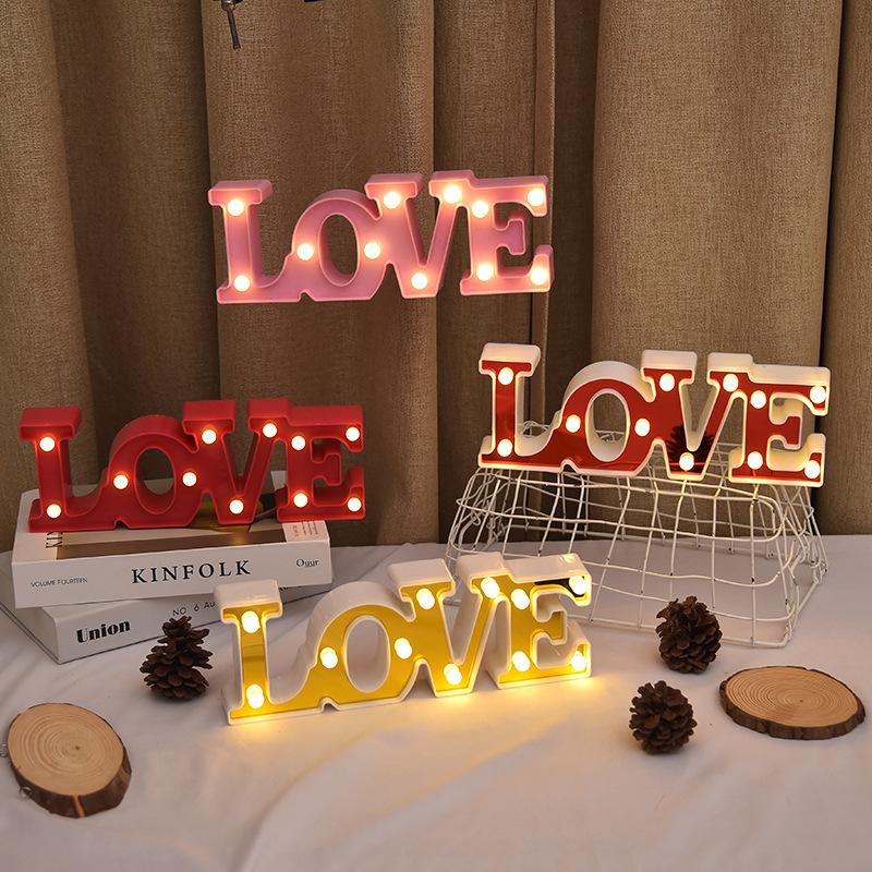 Neon Love English Letter Lights