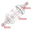 Стеклянный топливный фильтр 8 мм для мотоцикла, квадроцикла, для Honda Kawasaki Suzuki Yamaha KTM SX SXF XC XCF 125-450 500 530, универсальный