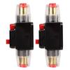 12 24V Inline Circuit Breaker, Lugs with Manual Reset Fuse Holder, Heat Shrink