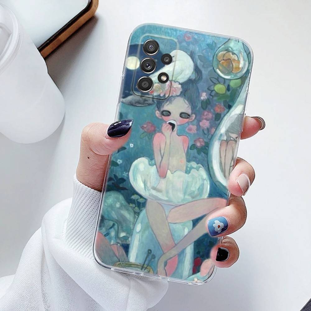 Чехол для телефона Aya Takano Силиконовый Для Samsung S30,23,21,22,20 FE lite,S10,9,PIus Note20ultra Мягкий Прозрачный
