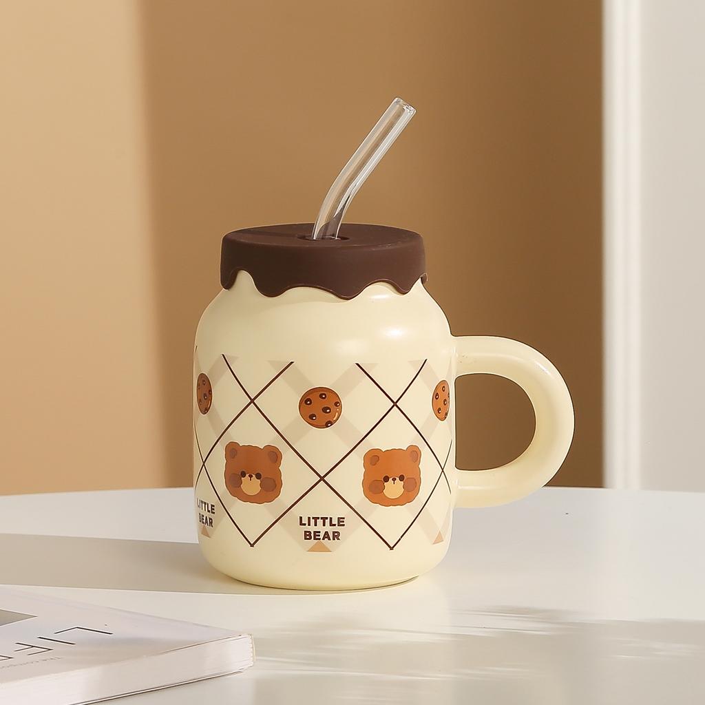 Mug Ceramic Water Cup Creative Gift Event Gift Gift Box Cup Cream Color Store Celebration Advertising