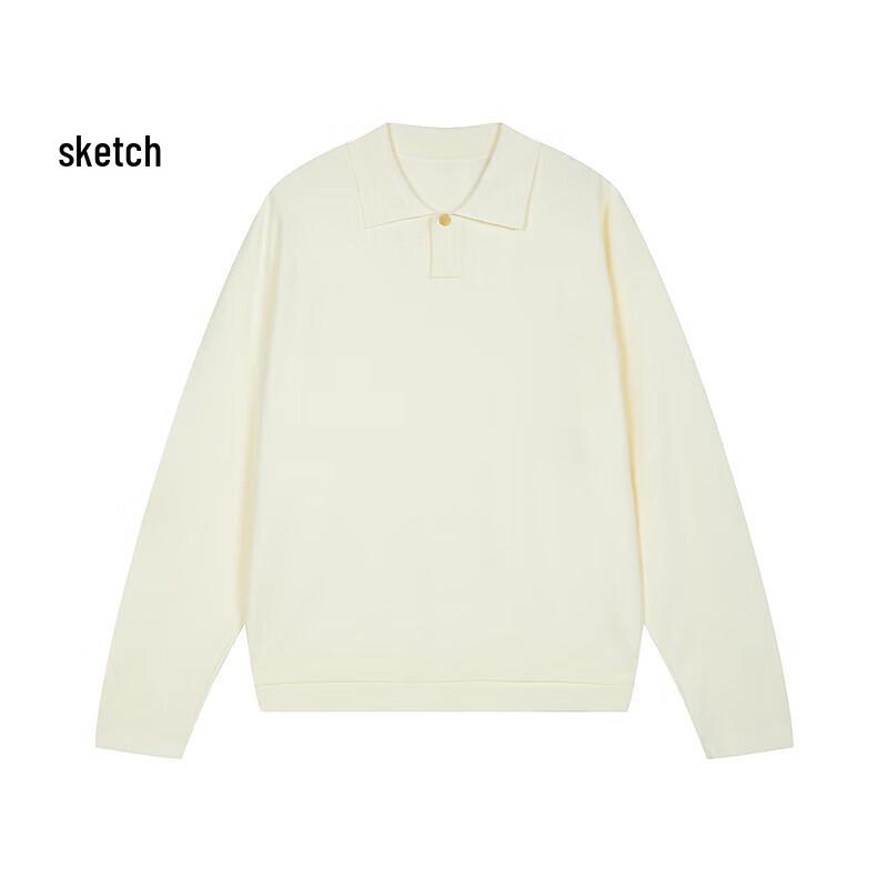 Мужская трикотажная рубашка поло CROQUIS с длинным рукавом H-типа Осень 2025