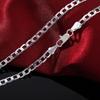925 Sterling Silver 16-30 Inch 4mm Side Chain Necklace