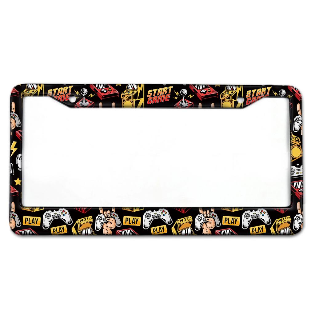 Шаблон игровой серии. Рамка номерного знака американского стандарта, изготовленная из алюминиевого сплава.