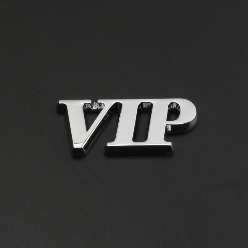 Новый персонализированный VIP логотип автомобиля слово VIP логотип на автомобиль боковой логотип декоративная наклейка модифицированный металлический логотип на багажник наклейка для японского автомобиля