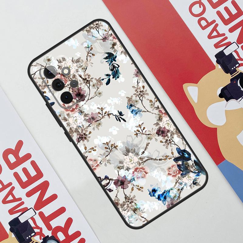 Цветочный Шик Розы Тюльпаны Садовый Чехол Для Samsung Galaxy A34 A54 A14 A56 A36 A16 A06 A13 A53 A12 A22 A32 A52 A35 A17 A15 A55