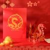 Laser Engraving 2025 New Year Greeting Cards Pop Up Thank You Letter Invitation Card Company