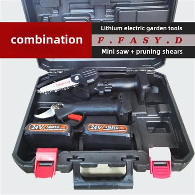 Перезаряжаемая мини-ручная цепная пила для садоводства и лесозаготовки