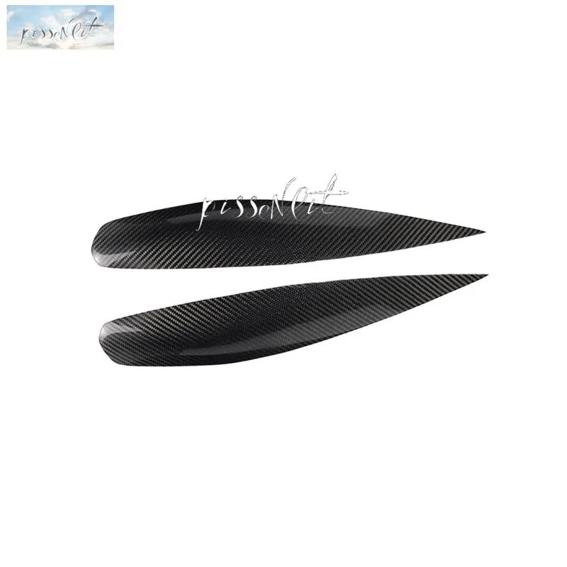 Автомобильные аксессуары из настоящего углеродного волокна, фары, брови, веки, отделка для Mitsubishi Lancer 2002-2006, наклейки на автомобиль