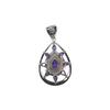 Vintage Style Amethyst Pendant: 925 Sterling Silver Necklace