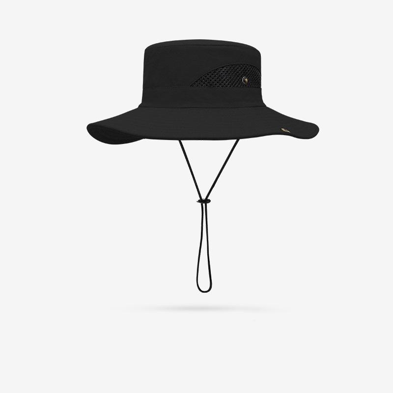 Летняя уличная мужская и женская солнцезащитная дышащая шляпа-панама для рыбалки, солнцезащитная шляпа для альпинизма с большими полями