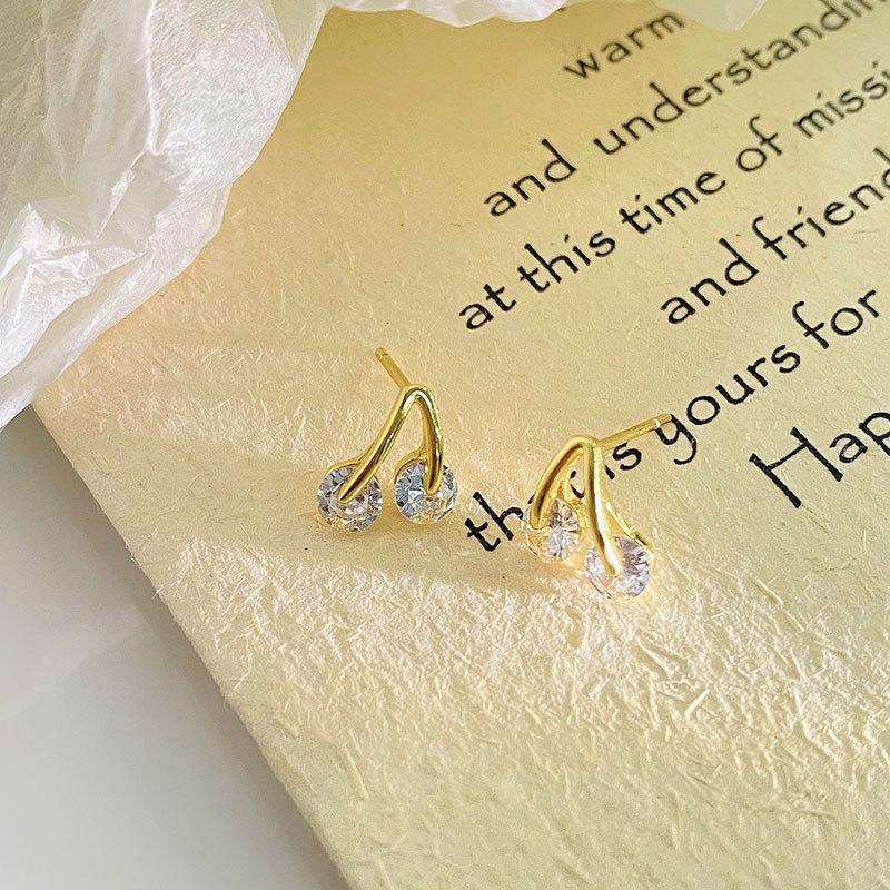 Серьги Cherry Изысканные серьги высокого класса Temperament Серьги Повседневные Универсальные Женские