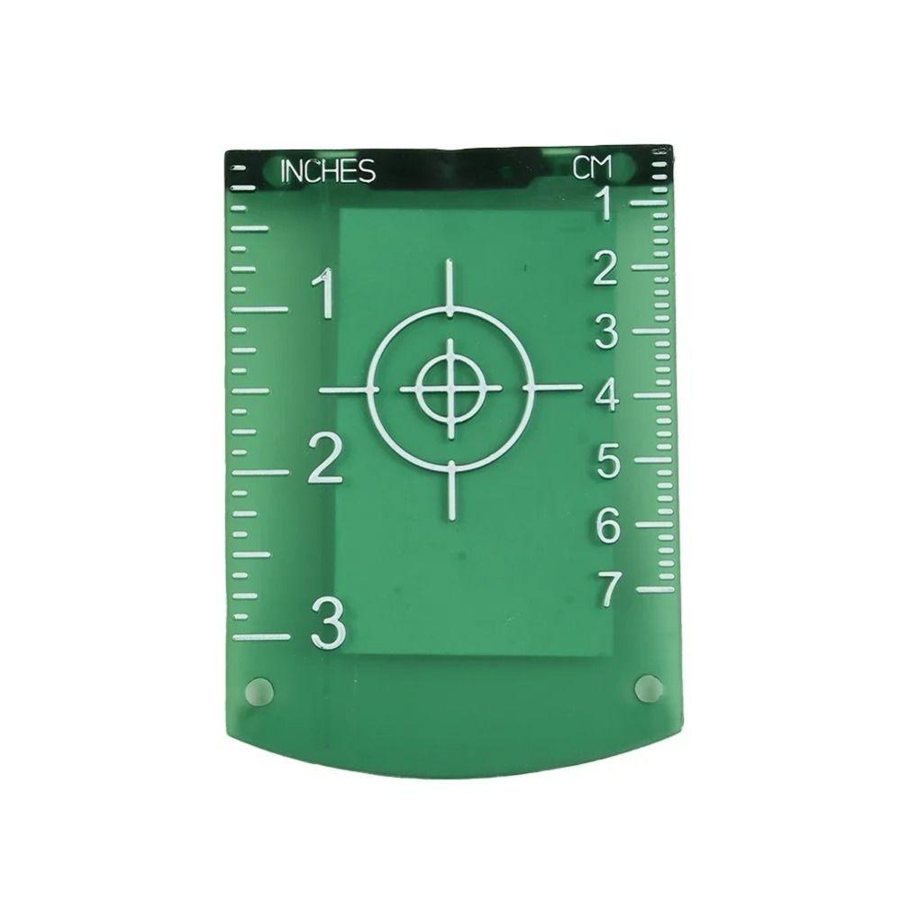 2Pcs Red/Green Line Beam Distance Plate Double Scale Magnetic Target Plate  For Line Lasers