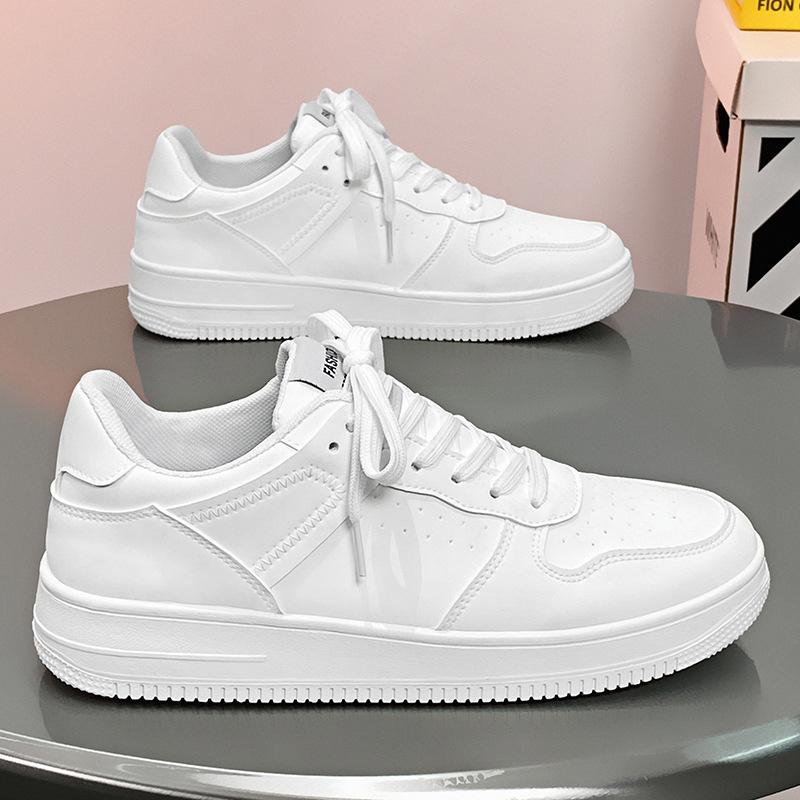 Men's Shoes New Summer Breathable Thick-soled Versatile Wheat-colored Casual Shoes Men's Height-increasing Sports Board Shoes