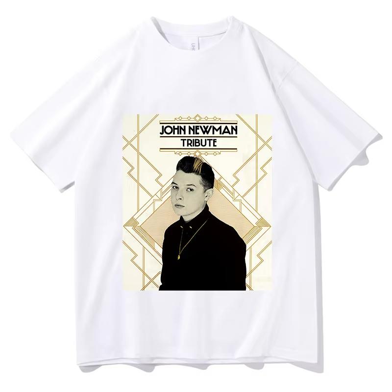 John NewUnisex Love me again Tour 2026 Tshirt Summer Short Sleeve Oneck Unisexs Tshirt Streetwear Hip Hop Singer Graphic Print Shirt
