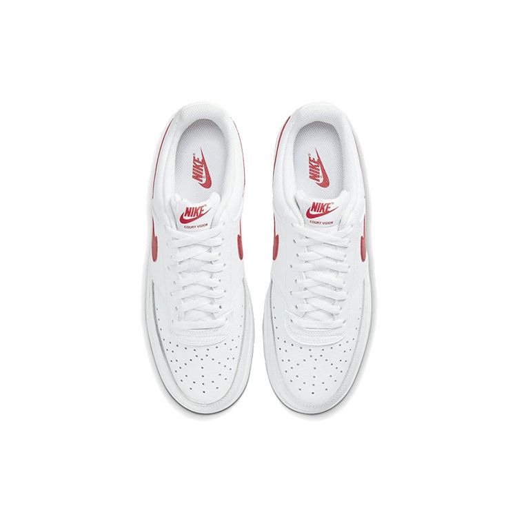 Nike Court Vision Low White University Красные мужские кроссовки CD5463-102
