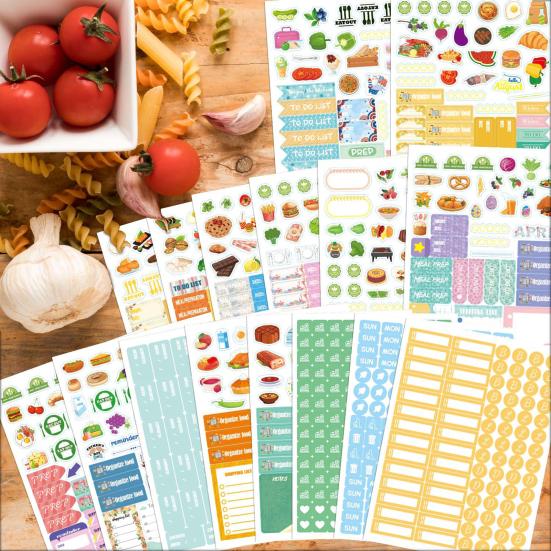 1 Set Annual Planner Stickers Set Seasonal Program Stickers Aesthetic Inspirational Holiday Wellness Stickers Calendar Journaling Accessories