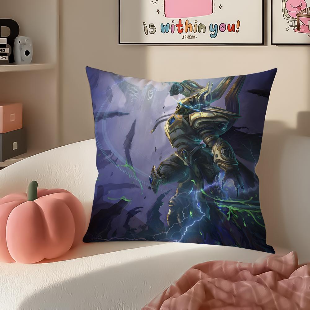 Game SciFi SStarCraft Cushion Cover Pillowcase Short Plush Invisible zipper Room Sofa Cushion Cover
