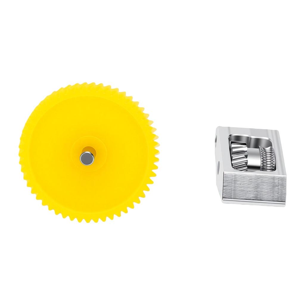 Extruder Gear Assembly Replacement for Bambu Lab P2S Printer Metal 3D Printer Extruder Gear Kit Silver