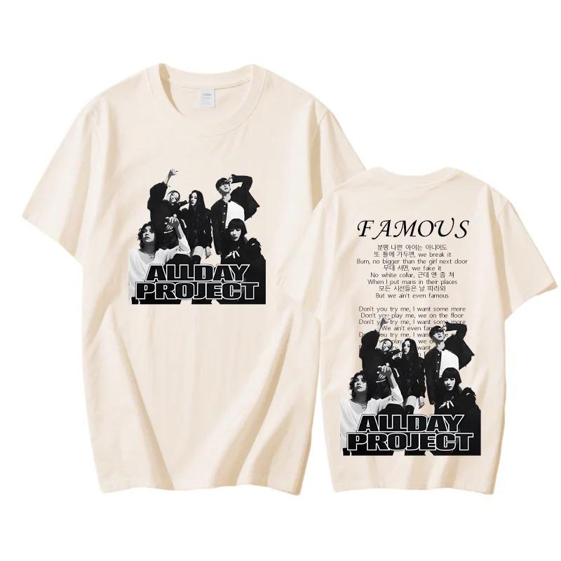 2026 ALLDAY PROJECT Летняя Футболка Хип-Хоп Круглый Вырез Футболка Camiseta Hombre Готическая Высокое Качество Футболка Рукав Одежда Хлопковые Топы