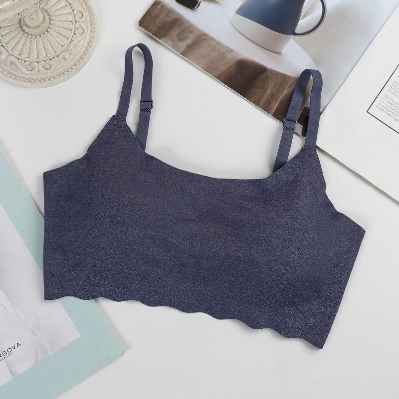 Удобный бесшовный беспроводной бюстгальтер большого размера для йоги и сна для женщин - красивый дизайн спинки