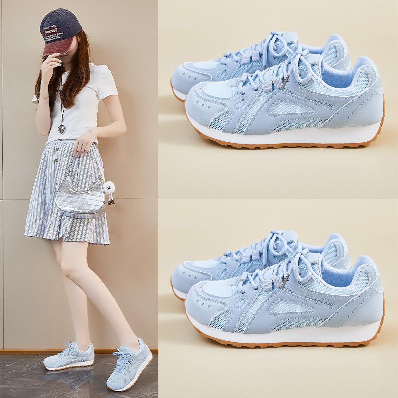 Новые туфли Forrest Gump для женщин, летние, студенческие, спортивные, сетчатые, дышащие, повседневные, на толстой подошве