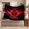 Sunderland FC Personalized Fleece Blanket With Football Logo, Custom Name Text Soft Warm Home Throw Blanket
